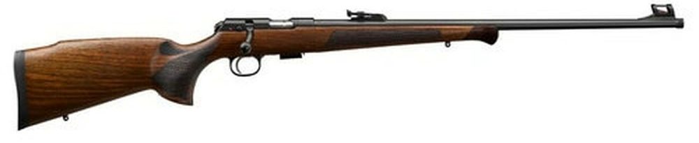 CZ 457 Bolt Action, 22 LR, 24.8" Threaded 1/2x20 Barrel, Blued, Walnut Stock, 5 Round