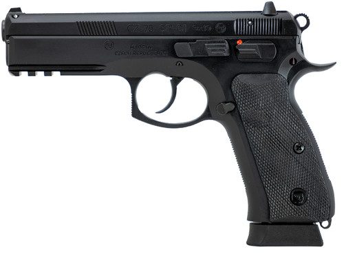 CZ 75 SP-01 9mm, 4.6" Barrel, Black Polycoat