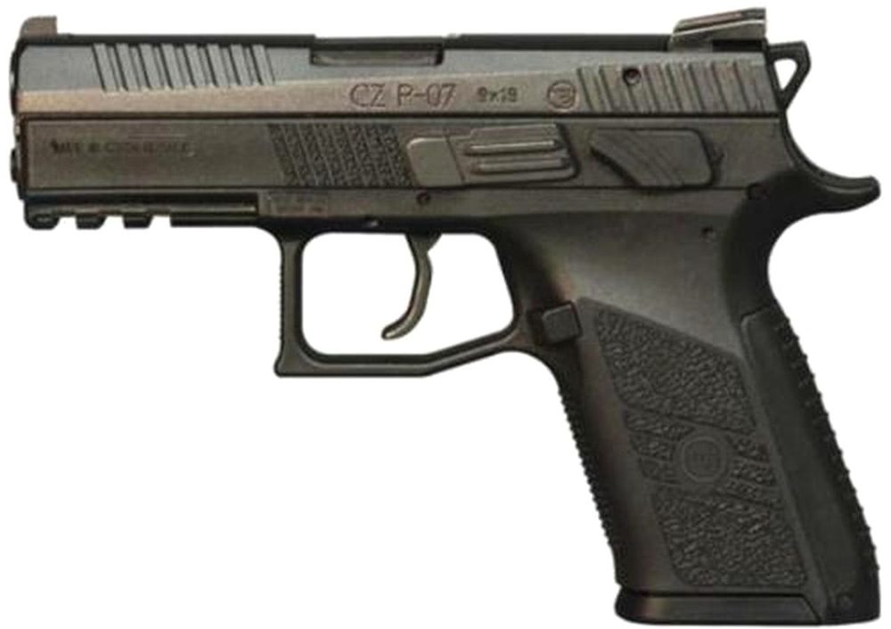 CZ P-07 Compact 9mm 3.8 Barrel Interchangeable Grip 15 Rd Mags