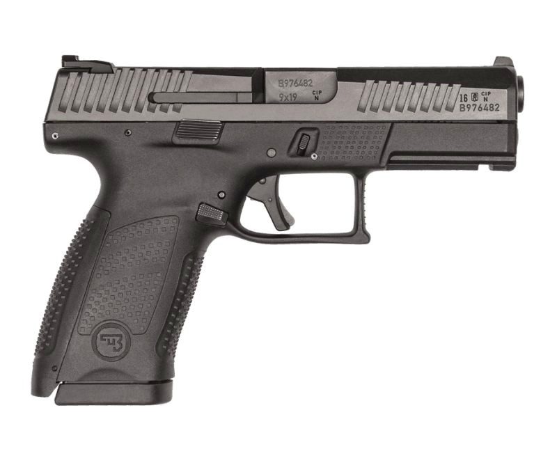 CZ P-10 C, 9mm, 4" Barrel, 15rd, Fixed Sights, Black