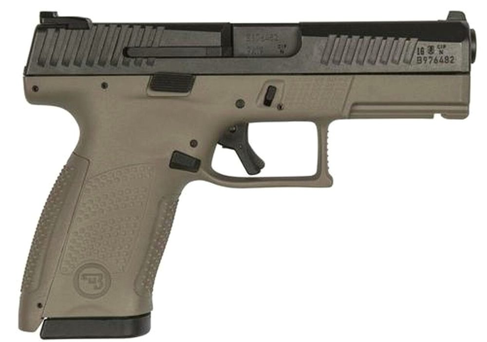 CZ P-10 Compact 9mm, 4". 15rd, Flat Dark Earth