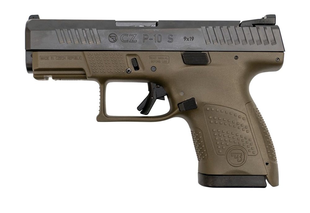 CZ P-10 Sub Compact 9mm, 3.5" Barrel, Fixed Sights, OD Green, 12rd