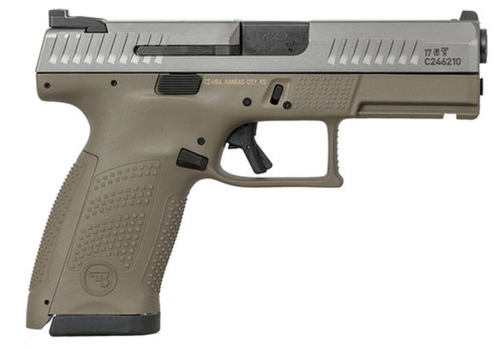 CZ P10 Compact 9mm Flat Dark Earth/White Nitride