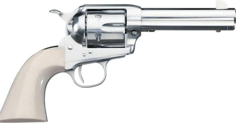 *D* Uberti 1877 Short Stroke SASS PRO Nickel .45 Colt, 4 3/4" Barrel Full Nickel Plated Steel