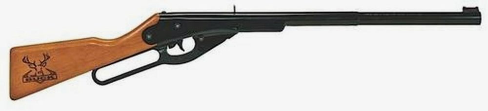 Daisy 2 Air Rifle Lever .177 BBs Truglo Sight Wood Stock Blued