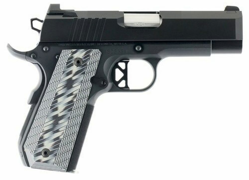 Dan Wesson Enhanced Commander ECP 45 ACP 4" Barrel Bobtail G10 Grip Duty Finish 8rd Mag