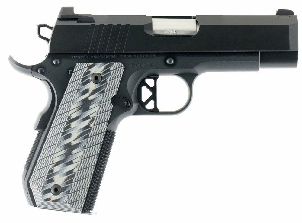 Dan Wesson Enhanced Commander ECP 9mm 4" Barrel Bobtail G10 Grip Duty Finish 9rd Mag