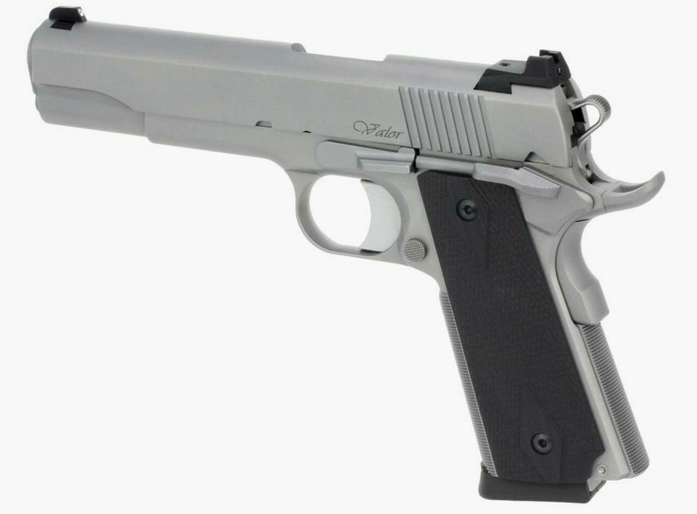 Dan Wesson Valor 10mm 1911 5" Barrel Night Sights, SS Finish 8rd Mag