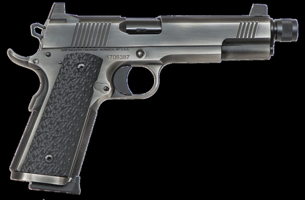 Dan Wesson Wraith 10mm Auto 5.75" Barrel, Distressed Stainless Steel Black G10 Grip, 8rd Mag