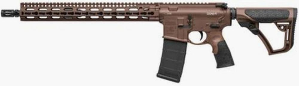 Daniel Defense M4V11 Mid-Length 5.56 AR-15 Brown Cerakote Finish, 15" KeyMod Forend 30 Rd Mag