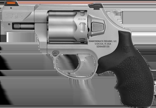 Diamondback SDR 357 Magnum/38 Special, 2" Barrel, Stainless Steel, Black Hogue Rubber Grip, 6rd