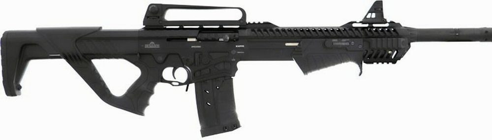 Dickinson Ermox Hybrid 12 Ga, AR-15 Style Shotgun 18.5" Barrel, With Breacher, Hard Case, 2 5rd Mags