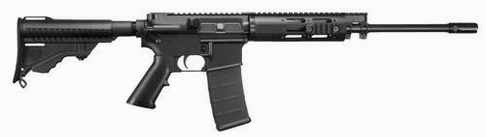 DPMS Lite 16 M AR, 223 Remington/5.56mm, 16" Barrel, DPMS Pardus Stock, AAC Blackout Flash Hider, Flattop, 30Rd