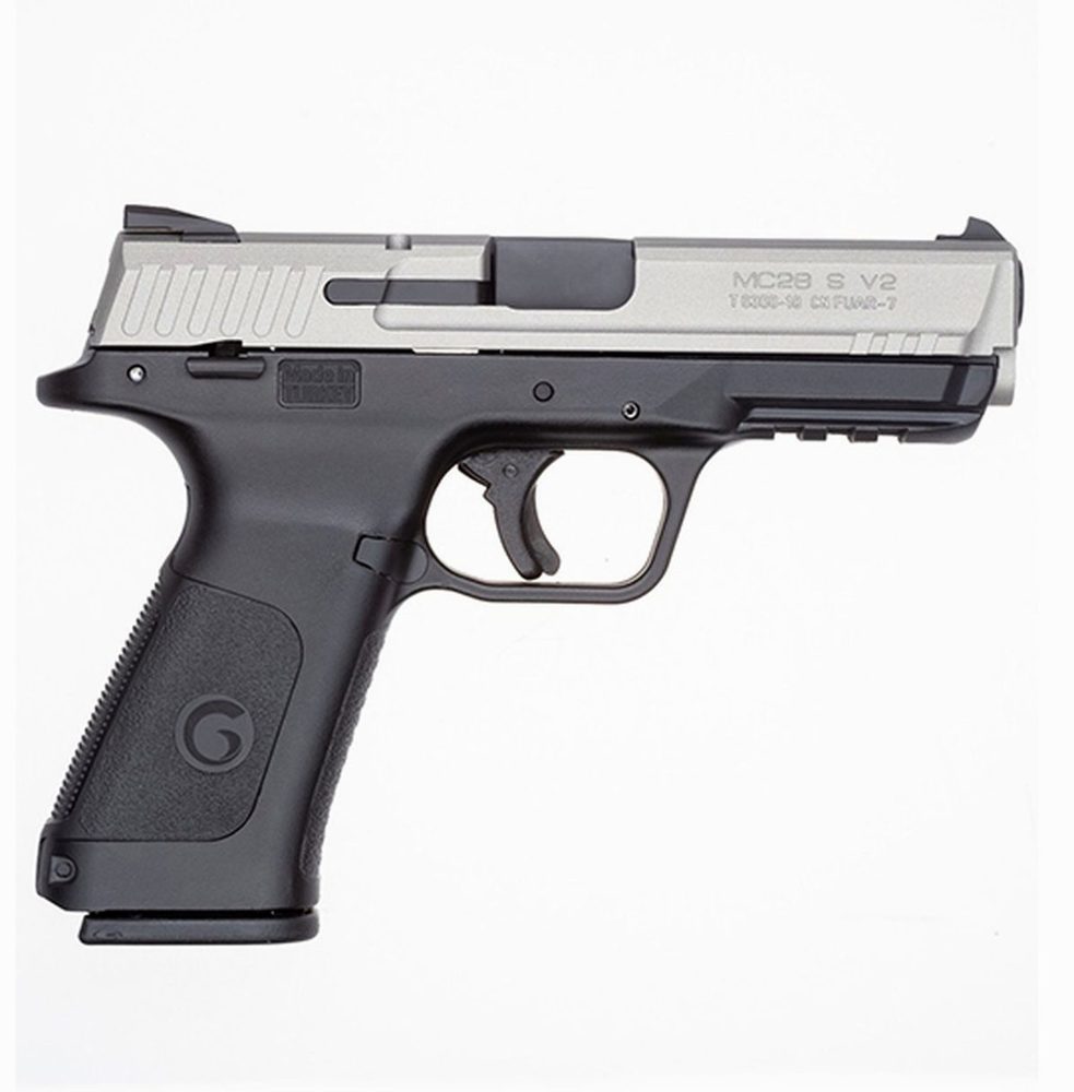 EAA Girsan MC28SA 9mm, 4.25" Barrel, Adjustable Sights, SS / Black, 15rd