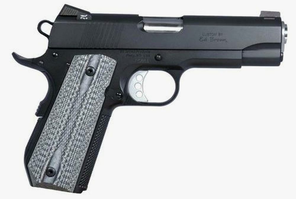 Ed Brown Special Forces Carry SOA 45 ACP 4" Barrel7+1 Black/Gray G10 Grip Black Gen4