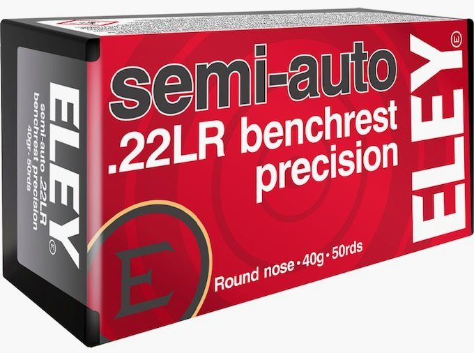 Eley Semi-Auto Benchrest Precision 22LR Ammo 40 Grain Round Nose