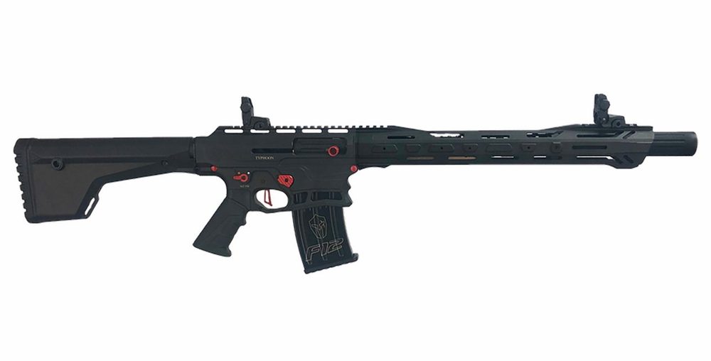 F12 Puma Sport 12 Gauge Semi-Automatic Shotgun with Black Finish and Red Accents
