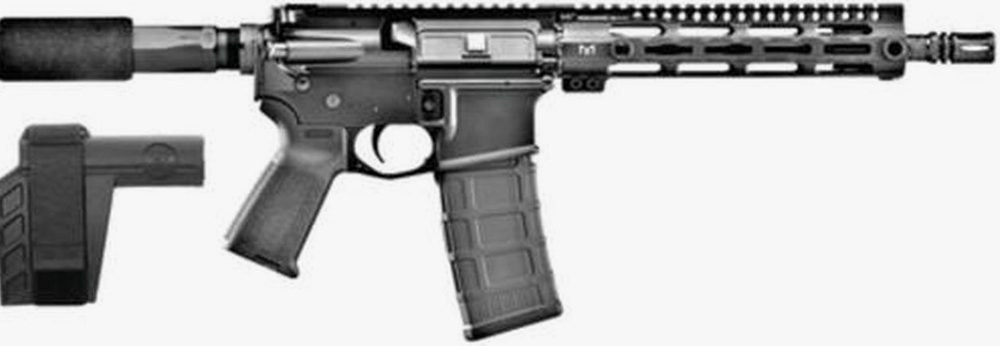 FN FN15 AR-15 Pistol, .223/5.56 ,10.5" Barrel, 30rd Mag, Buffer Tube Kit, Brace