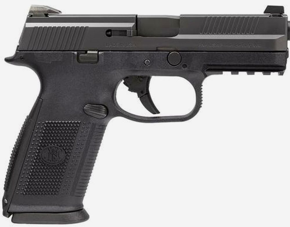 FN FNS-9 No Manual Safety Fxd 3 Dot 9mm 4" Barrel, 3 Mags Black Poly/Black, 17rd