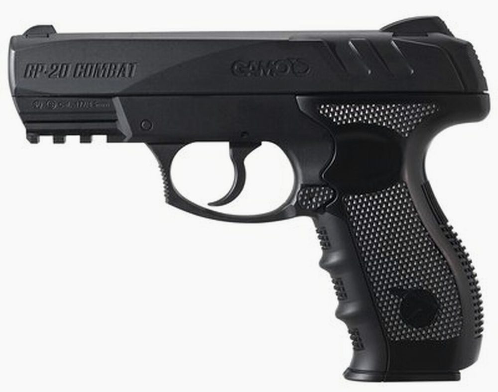 Gamo GP-20 Combat Air Pistol, .177, BB's Only, CO2, Black, 20rd