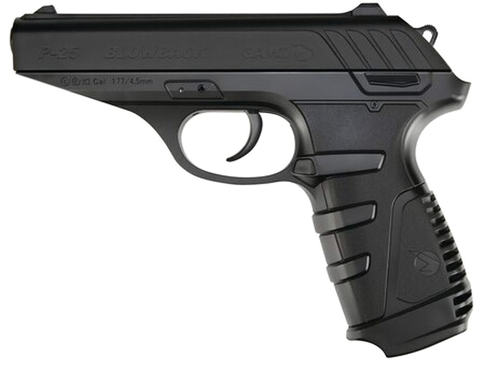 Gamo P-25 Blowback Air Pistol, .177, Pellet, Fixed Sights, Black, 16rd