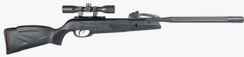 Gamo Swarm Whisper, .177 Pellet, 1300 Feet Per Second, 19" Barrel, Black Color, Synthetic Stock, 4x32 Scope, 10Rd