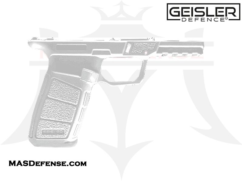 Geisler Defence 80% 19X V2 Pistol Frame Kit with Rails and Jig - White Polymer