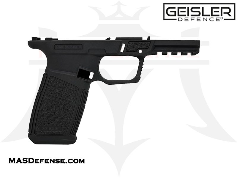Geisler Defence 80% 19X V2 Pistol Frame Kit with Rails and Jig - Black Polymer Frame for Glock-Compatible Builds