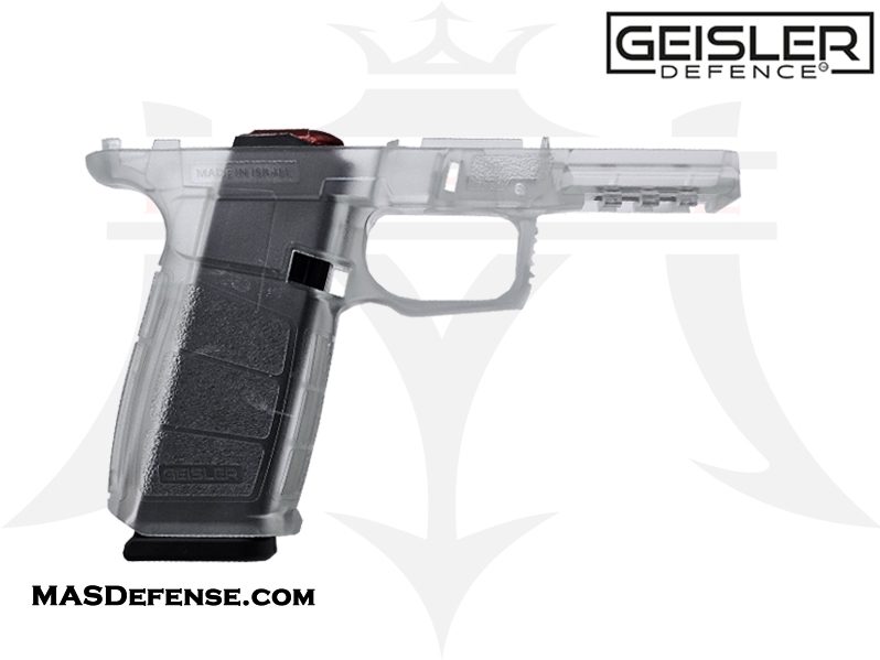 Geisler Defence 80% 19X V2 Pistol Frame Kit with Rails and Jig - Translucent