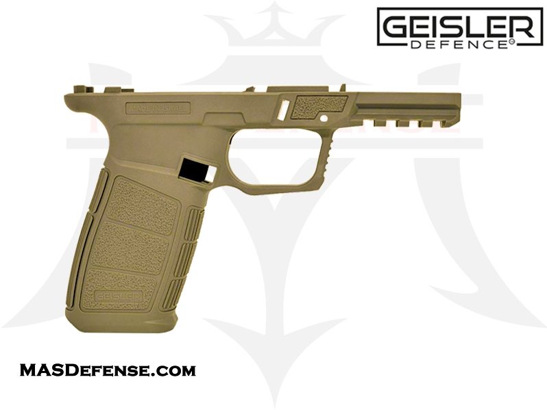 Geisler Defence 80% 19X V2 Pistol Frame Kit with Rails and Jig - Flat Dark Earth