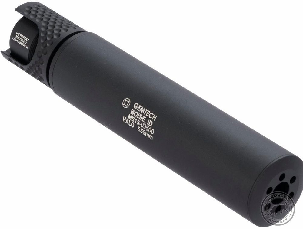 Gemtech Halo Suppressor, 5.56, Black, Titanium Silencer, 5.56mm