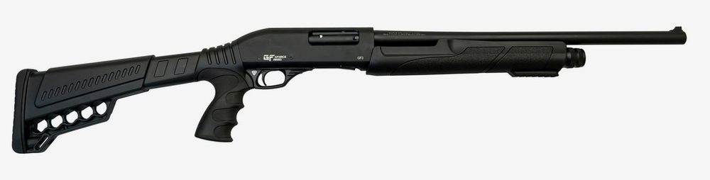 Gforce GFPG3 Pump-Action 12 Ga, 20" Barrel, 3", Pistol Grip, Polymer, Black, 4rd