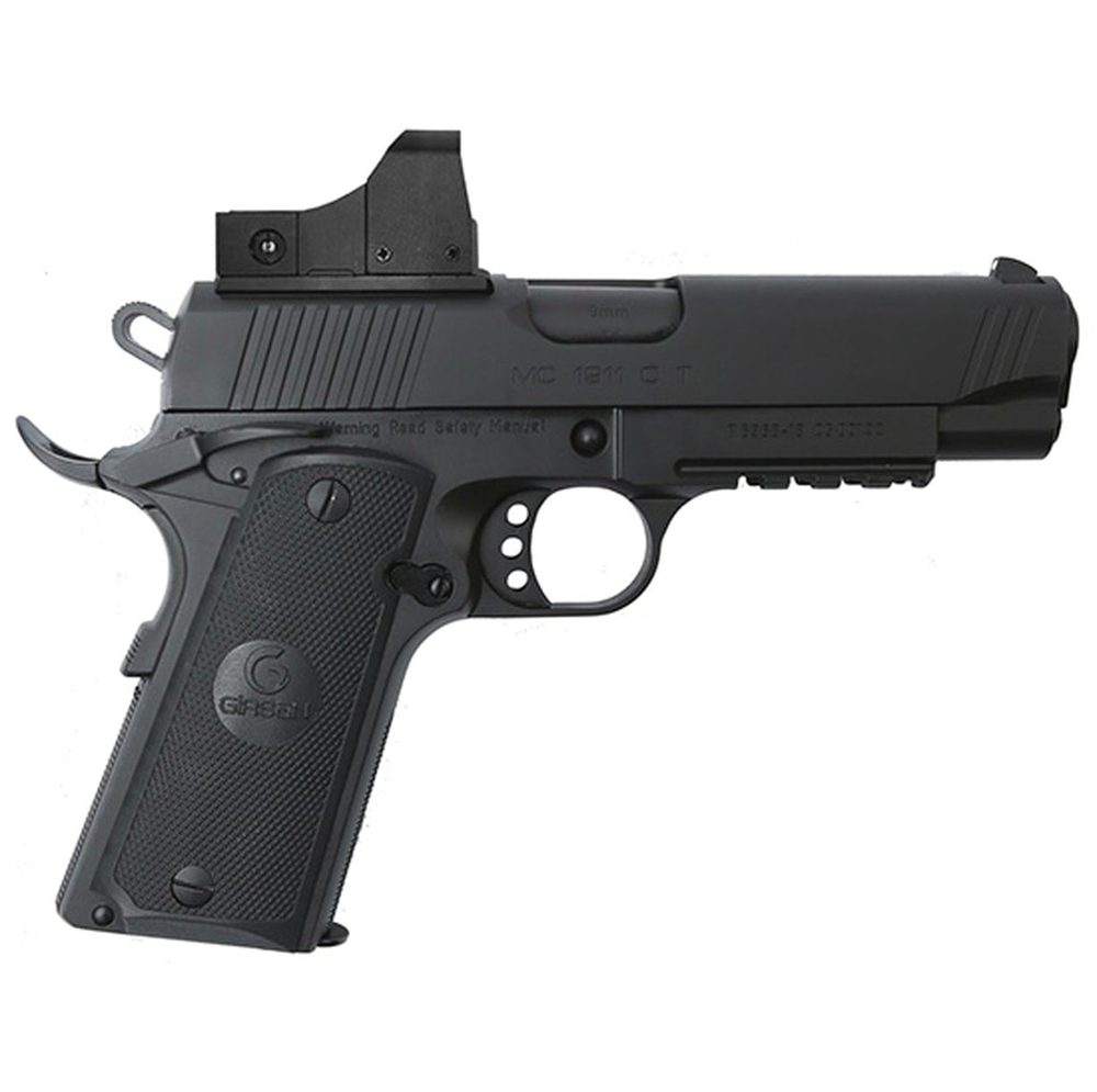 Girsan 1911 Compact 9mm, 4" Barrel W/Mounted Dot Optic, Blued, 9rd Mag