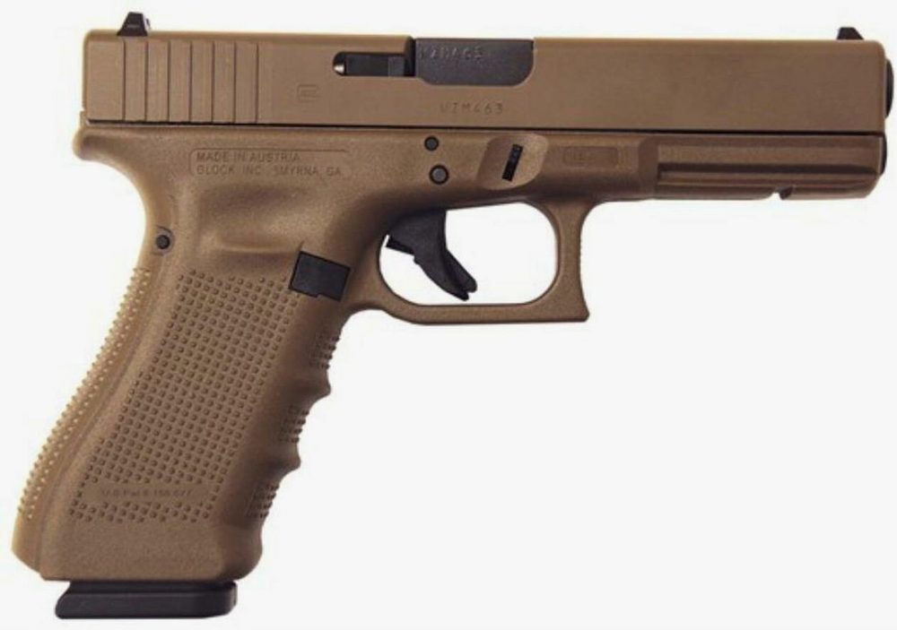 Glock 17 Gen 4 9mm Full Flat Dark Earth 17 Rd Mag