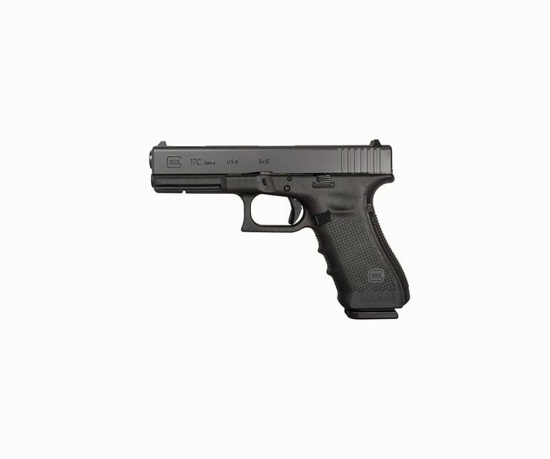 Glock 17 Gen 5 9mm USA Made, 4.49" Barrel, Contrast Sights, Black, 17rd