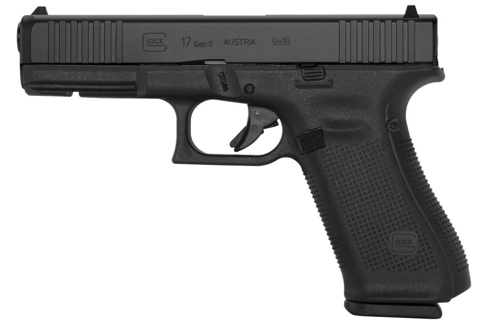 Glock 17 Gen5 9mm Full-Size Pistol with Front Serrations