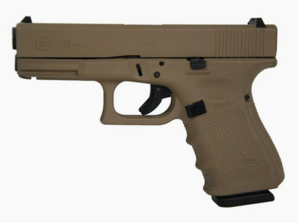 Glock 19 Gen4 9mm 4" Barrel Hot Cerakote Magpul Dark Earth Made in USA 15 Rd Mag