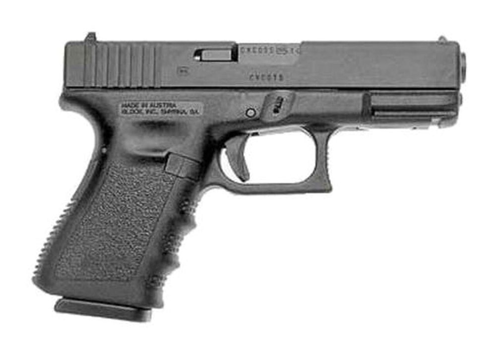 Glock, 23, Safe Action, Compact Size Pistol, 40S&W, 4.01" Barrel, Polymer Frame, Matte Finish, Fixed Sights, 13Rd, 2 Magazines, Glock OEM Rail, Right Hand