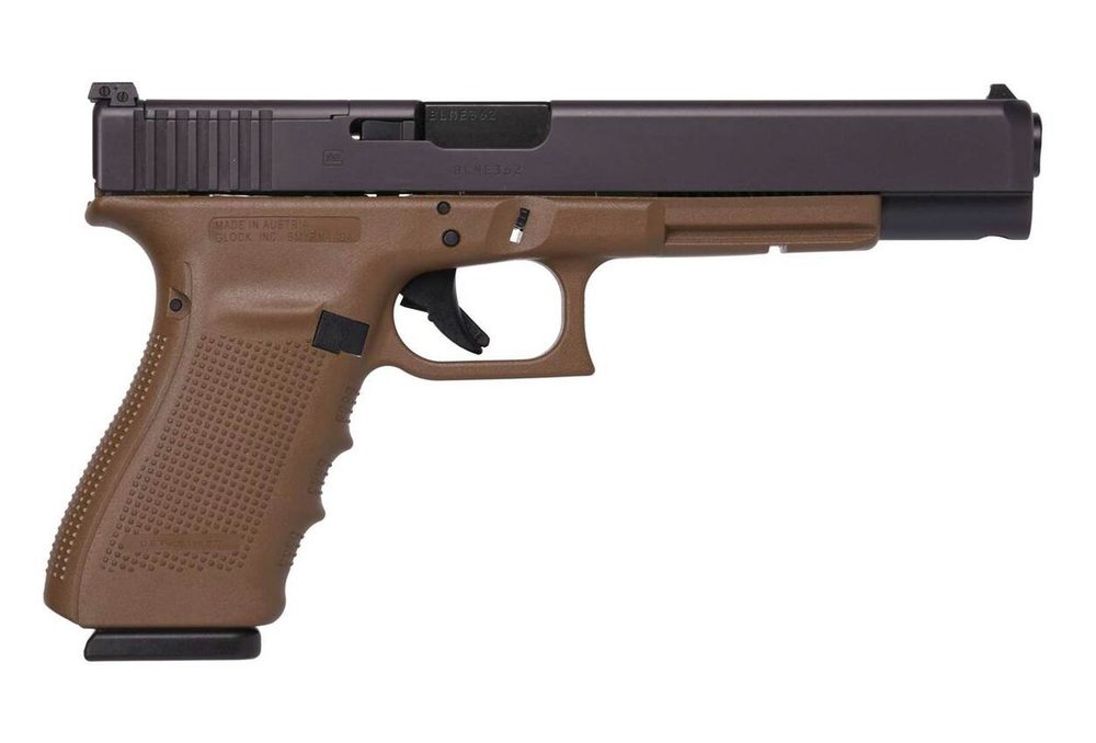 Glock 40 Gen4 MOS, 10mm, 6" Barrel, Dark Earth, Optic Ready, 3x 15rd Mags