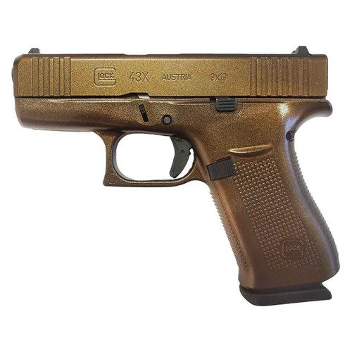 Glock 43X 9mm Pumpkin Spice Cerakote Pistol