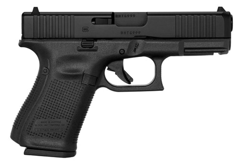 Glock G19 9mm, 4.01" Barrel, FS Grip, Black, 15rd