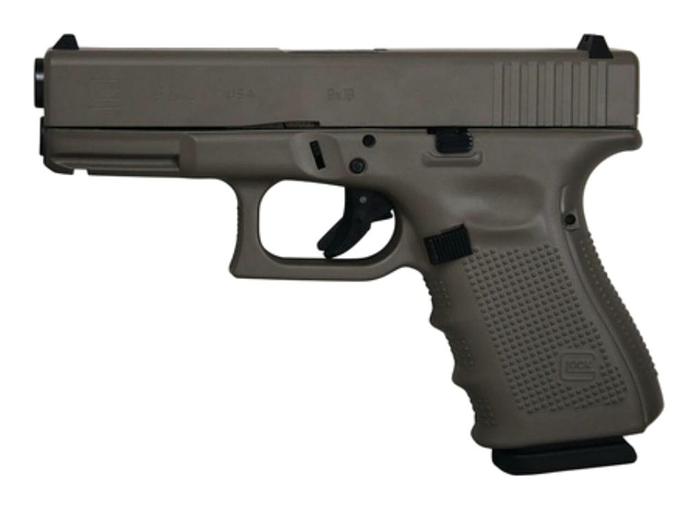 Glock G19 Gen4 9mm 4" Barrel Cerakote Elite Earth Finish USA Made 15rd Mag