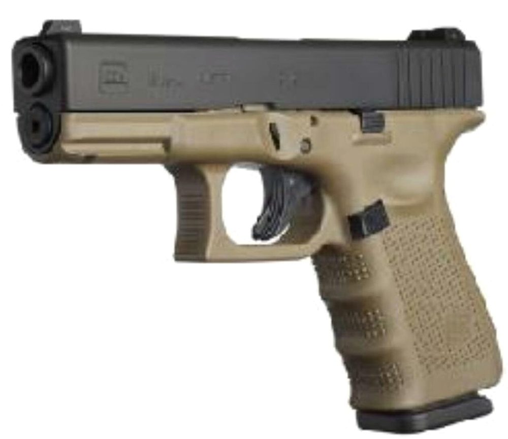 Glock G19 Gen4 9mm 4" Barrel Olive Drab Frame Fixed Sights 15rd Mags Austrian Made