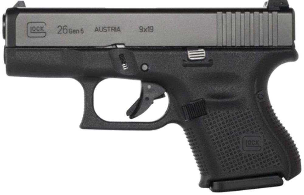 Glock G26 Gen5 9mm Fixed Sights 10rd Mag