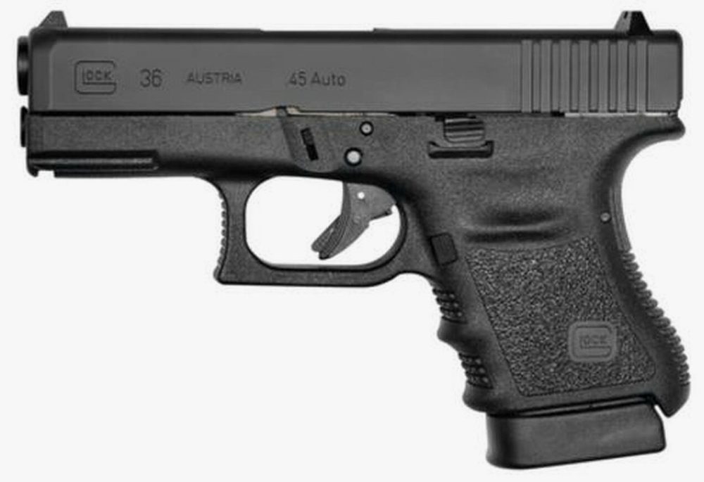 Glock G36 45 ACP 3.78" Barrel Fixed Sights, Rail 6 Rd Mag
