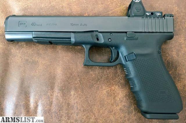 Glock G40 Gen4 MOS Double 10mm 6.02" Barrel, Black Interchangeable B, 10rd