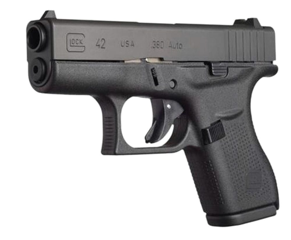 Glock G42 .380 ACP, 3.25" Barrel, Glock Night Sights 6 rd Mag