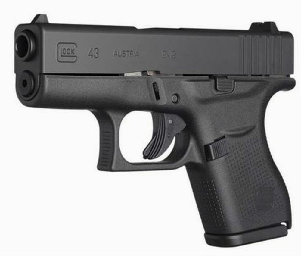 Glock G43 Gen4 9mm, 3.39", Glock Night Sights, 6rd