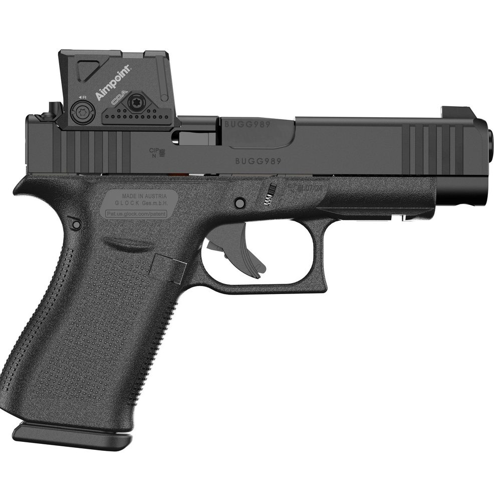 GLOCK G48 GEN 5 A-CUT SEMI AUTO 9MM LUGER (9x19 PARA) HANDGUNS black