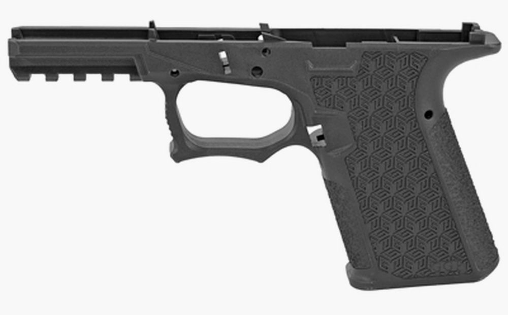 Grey Ghost Precision Stripped Polymer Pistol Frame, Compact Size, Black